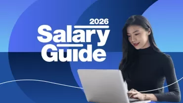 Woman using her laptop