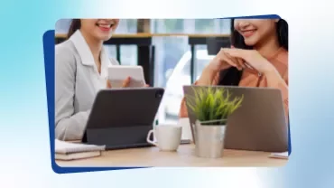Working professionals discussing together